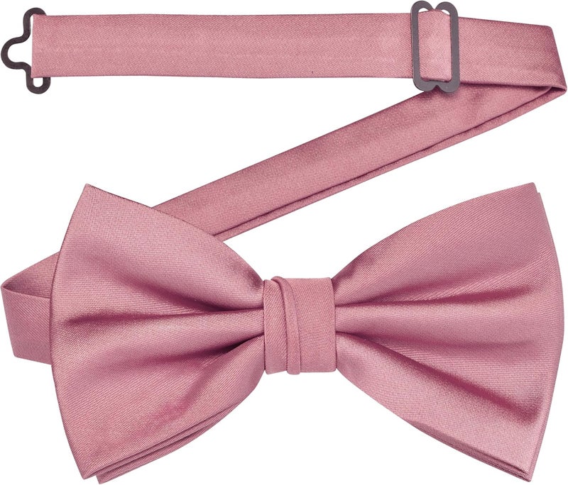 Branduce Mens Solid Color Adjustable Pre-tied Bow Tie for Men Party Wedding - Image 3